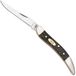Case Knives Case Small Texas Toothpick Smooth Black Curly Oak Wood, 14009, 710096 SS zakmes