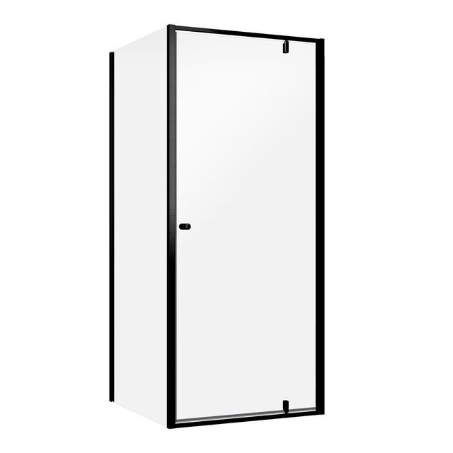 Sealskin Contour Draaideur Douchecabine - 90x90x200cm - Zwart - Helder Glas