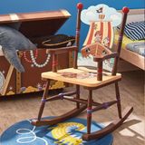 Teamson Kids Houten kinderschommelstoel jongens slaapkamer kinderkamer TD-11597A