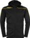 Uhlsport Stream 22 Trainingsjas Met Capuchon Kind Zwart-Limoen Geel Maat 116