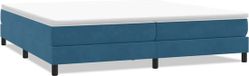 vidaXL Boxspringbed zonder matras, donkerblauw, fluweel, 200x210 cm