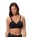 Playtex BH Vrouw Cross Your Heart Beugelloze BH x1, Noir, 80E