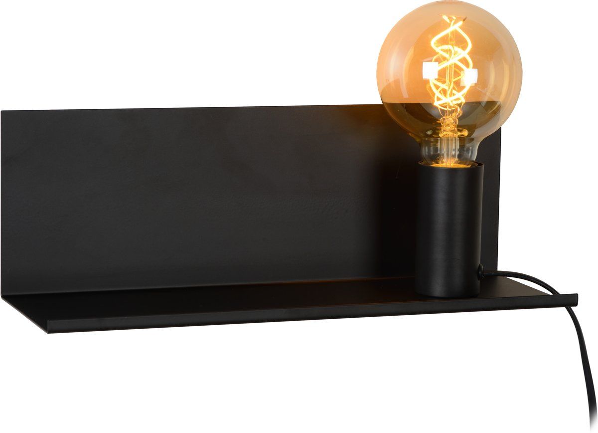 Lucide SEBO - Bedlamp - Zwart - 5411212061287