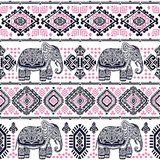 Homemania Vloerkleed met olifantenmotief, geometrisch, antislip, voor woonkamer, slaapkamer, meerkleurig van polyester, katoen, 120 x 180 cm