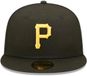 NEW ERA CAP S.A.S Pittsburgh Pirates Fitted Cap Black Yellow Cap Maat : 7/1.2