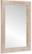vidaXL Wandspiegel Bleached Wit 70 x 50 cm Bewerkt Hout en Glas