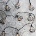 Lights4fun, set van 10 LED-lichtjes, diamantvorm, warm wit licht, met timer, op batterijen, geschikt voor binnenshuis