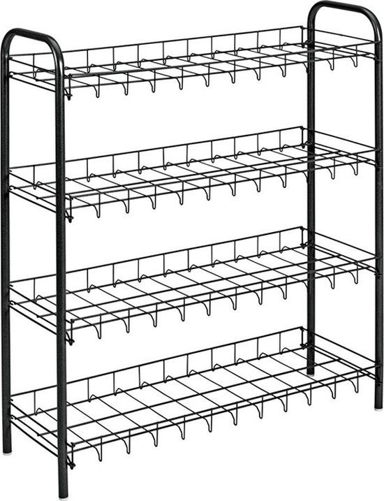 Metaltex Schoenenrek - 4-laags - Zwart