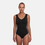 cfab Tanktop Bodysuit met Corrigerende Shapewear en Slipje - Zwart - XS