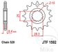 JT Sprockets JTF1592.15 15T Steel Front Sprocket Natural, 15 Tooth