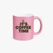 Mok Roze Glitter "It's Coffee Time" | Keramiek | Blanc | 330 ml