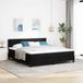 Maison Exclusive - Lit boxspring avec tête de lit, noir, 180 x 200 cm, rembourré