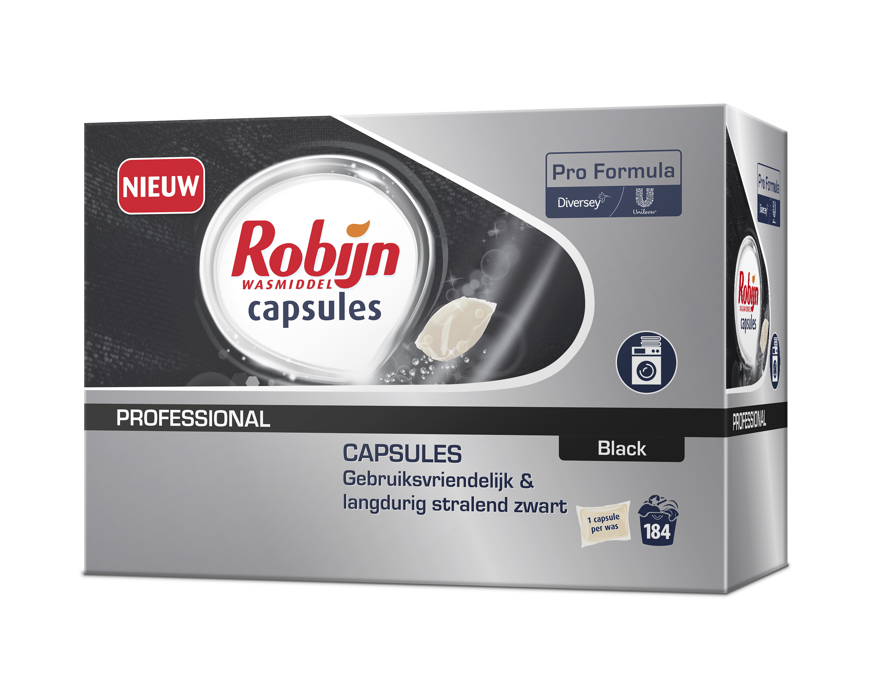 Robijn Pro Formula Wasmiddel Capsules Black / 46 capsules
