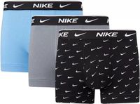 Nike Everyday Boxershorts Heren (3-Pack) - Maat XS - Zwart/Blauw/Grijs