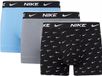 Nike Everyday Boxershorts Heren (3-Pack) - Maat XS - Zwart/Blauw/Grijs