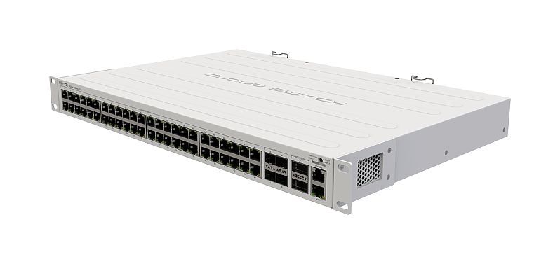 MikroTik CRS354-48G-4S+2Q+RM - L2 Gigabit Ethernet Switch - Managed - 48x Gigabit Ethernet - 4x SFP+ - 2x QSFP+ - Grey