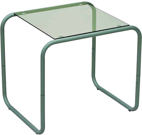 Leitmotiv Bijzettafel Ventana - Jungle groen - 50x40x45cm - Modern