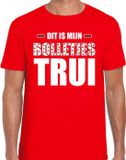 Bellatio Decorations Bolletjes trui fun tekst t-shirt rood heren M