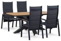 Lifestyle Garden Furniture Lifestyle Essence Camila 180x100 cm dining tuinset 5-delig