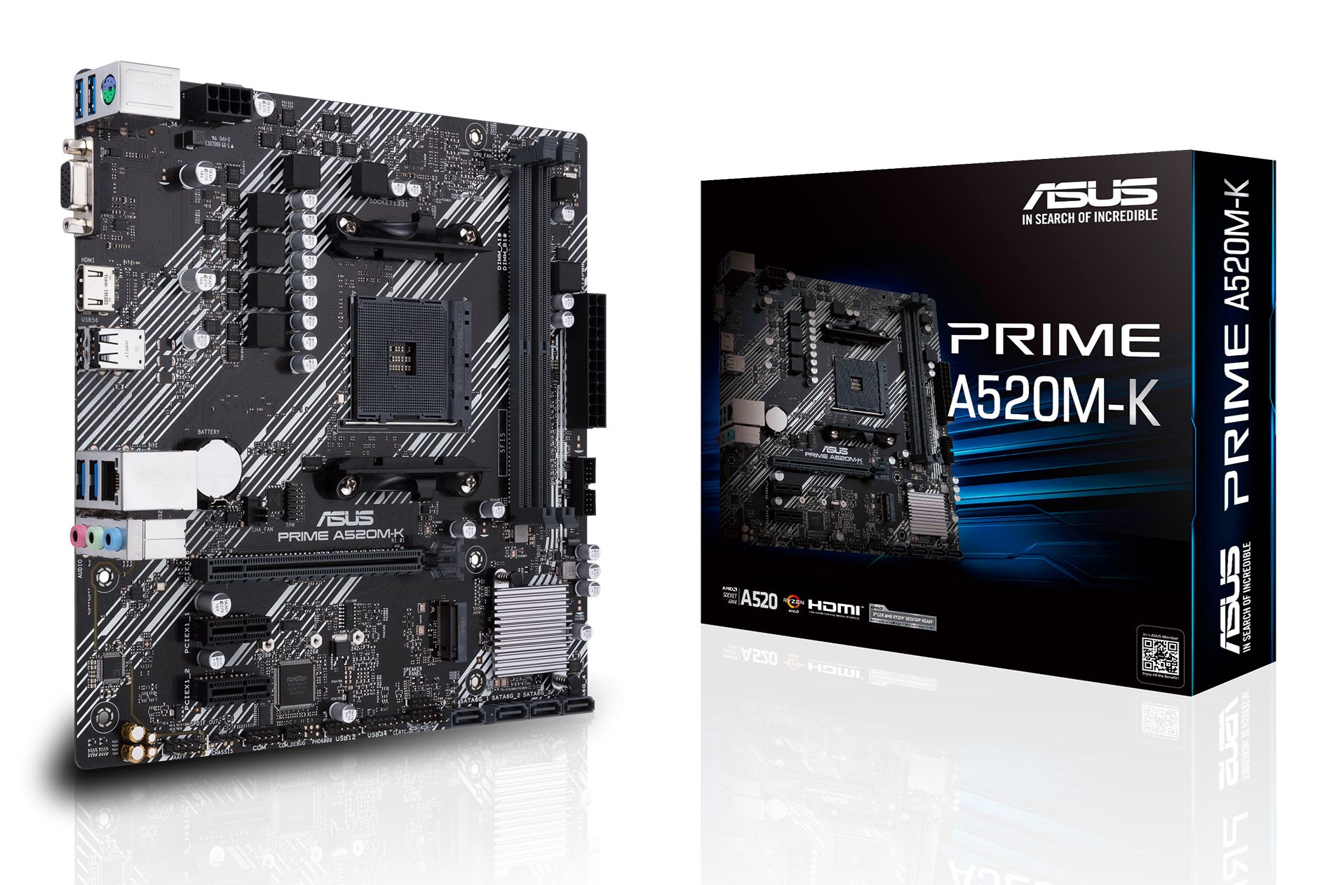 ASUS PRIME A520M-K - Socket AM4 - Micro ATX