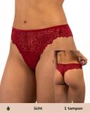 Moodies Undies Moodies menstruatie ondergoed - String lace - rood - Maat S