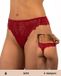 Moodies Undies Moodies menstruatie ondergoed - String lace - rood - Maat S