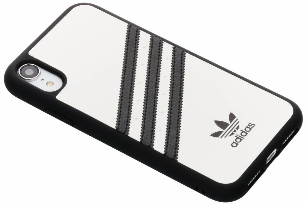 Adidas OR Moulded Case PU FW18 for iPhone XR - white/black