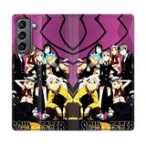Beschermhoesje Samsung Galaxy S21 Plus Beschermhoesje, leer, motief: Manga Soul Eater, violet