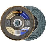 Rhodius 211691 LSZ FB disque lamelle grain 80 inox, acier 10 pc.