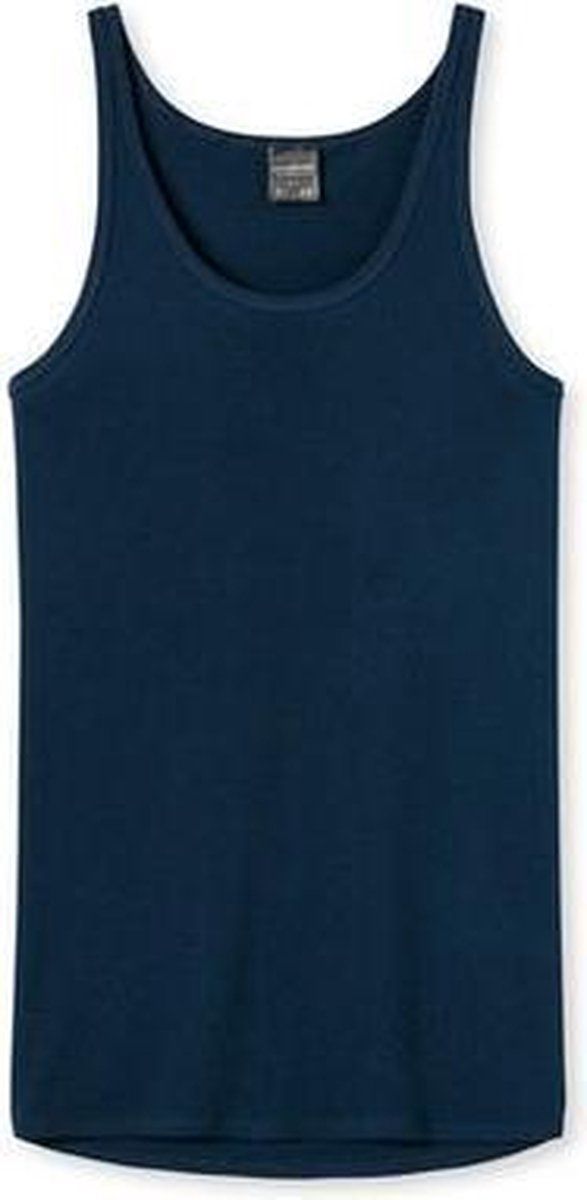 Schiesser Original Feinripp Heren Onderhemd - Navy - Maat XL