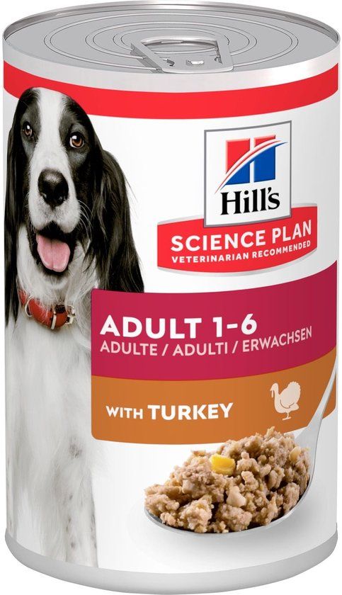 Hill's Hill's Science Plan Adult Natvoer Hond met Kalkoen 12x370g