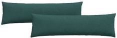 vidaXL Zitkussens - 2 stuks - Stof - Donkergroen - 145 x 40 cm