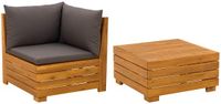 vidaXL Tuin loungeset Massief Acaciahout Bruin