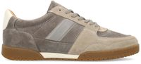 Manfield - Heren - Grijze suède lage sneakers - Maat 41