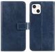 imoshion Bookcase - Geschikt voor Apple iPhone 13 Mini - Kunstleer - Donkerblauw