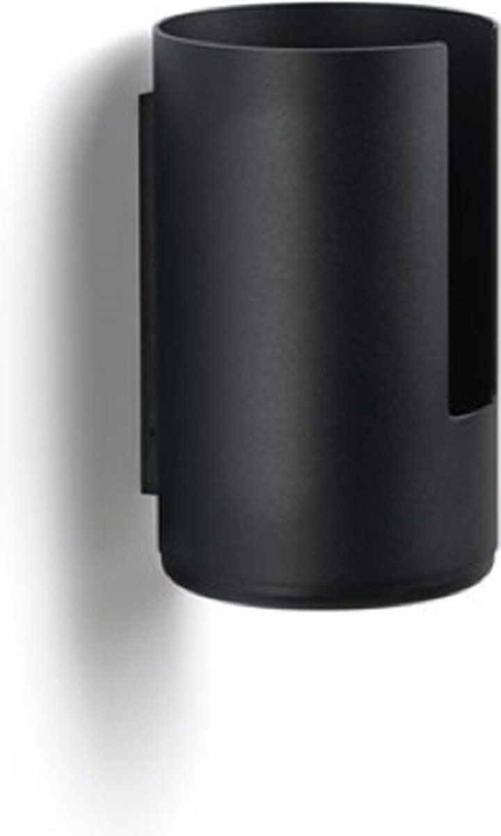 Zone Rim toiletpapier reserve rolhouder wandmodel zwart