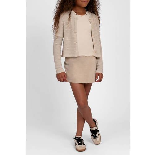 NIK&NIK suède skort - beige
