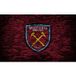 West Ham United Papier peint panoramique football - 130 cm x 81 cm