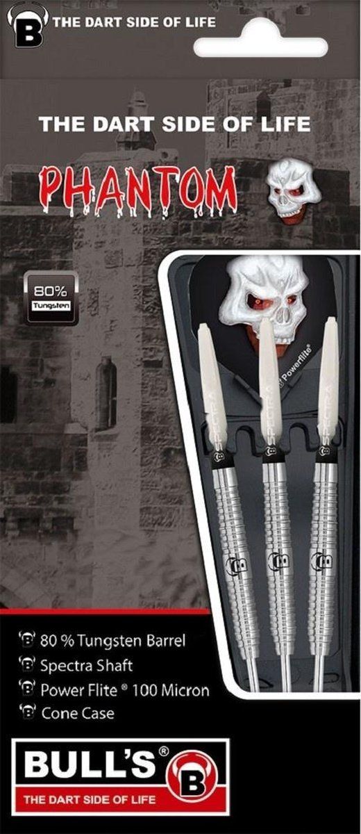Bulls Dartpijlen Phantom Pt3 Steeltip 80% - 25 Gram - Zilver