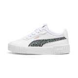 PUMA Carina 2.0 Animal Update sneakers voor Dames, Grijs/Wit/Goud, Maat 28,5