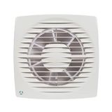 Airflow Aura 125HT Afvoerventilator voor de badkamer, vochtsensor (60-90% RH) met timer, stil, 31 dB, IPX4, debiet 115 m³/uur, slang 125 mm