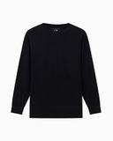 Armani Exchange Pull à manches longues avec logo brodé ton sur ton pour femme