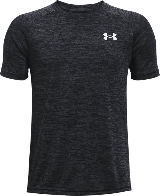 Under Armour UA Tech 2.0 Short Sleeve Jongens Sportshirt - Zwart - Maat 140