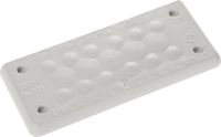 Trelleborg MH-16 F 17-1 LIGHT GREY UL94 V-0 IP65 | TPE | Screw Doorvoerplaat TPE Grijs 1 stuk(s)
