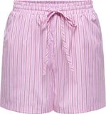 ONLY - ONLLORIS STRIPED SHORTS WVN - Meisjes - Bermuda shorts - Maat S - Polyester/Katoen - Gestreept - Lilac Sachet