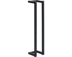 vidaXL Handdoekenrek - 12,5x12,5x60 cm - IJzer - Zwart