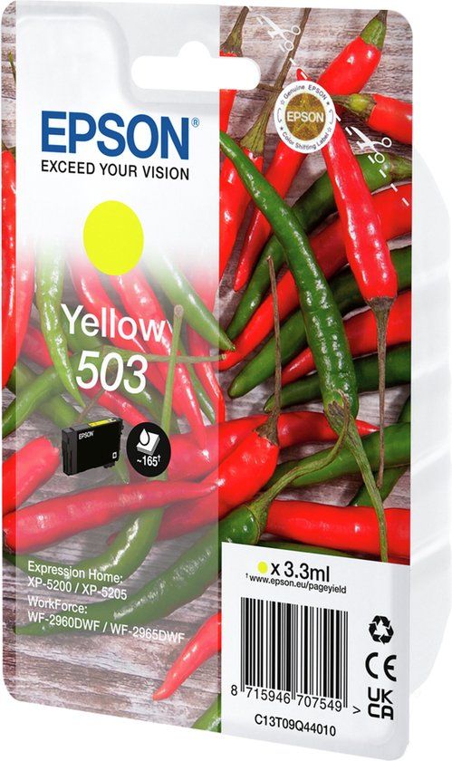Epson 503 Geel inktcartridge - Origineel - C13T09Q44010