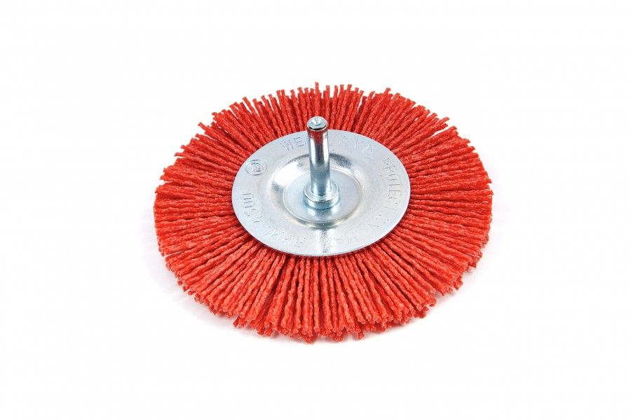 HBM 100 mm Nylon Borstel - Schuurborstel met 6 mm Opname