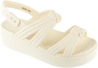 Crocs Brooklyn Knot Low Wedge Sandal, Vrouwen, Beige, Slippers, maat: 39/40