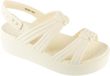 Crocs Brooklyn Knot Low Wedge Sandal, Vrouwen, Beige, Slippers, maat: 39/40